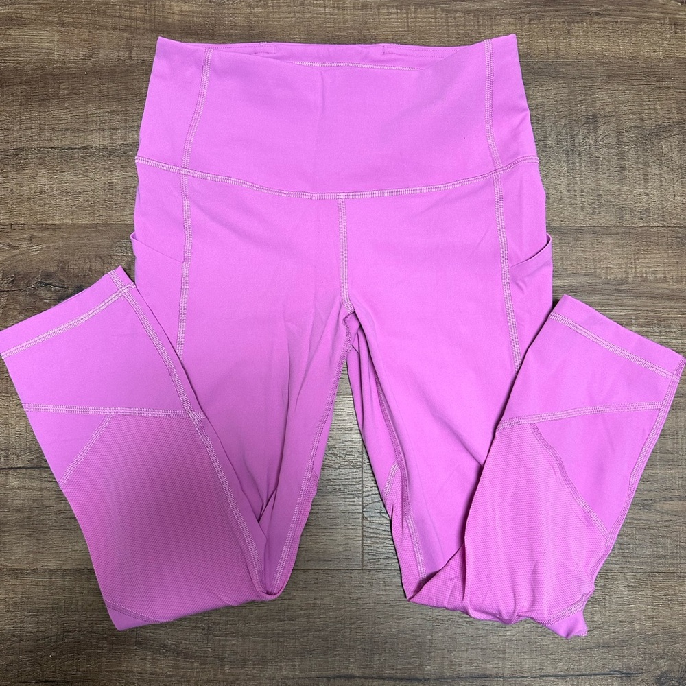 Lululemon Pace Rival High Rise Crop 22" Magenta Glow 4